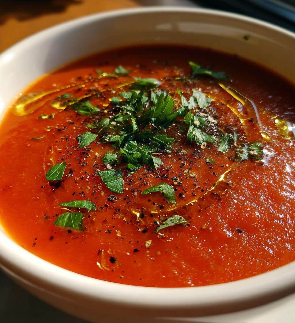 Healthy Heart-Healthy Olive & Tomato Soup - detail 1
