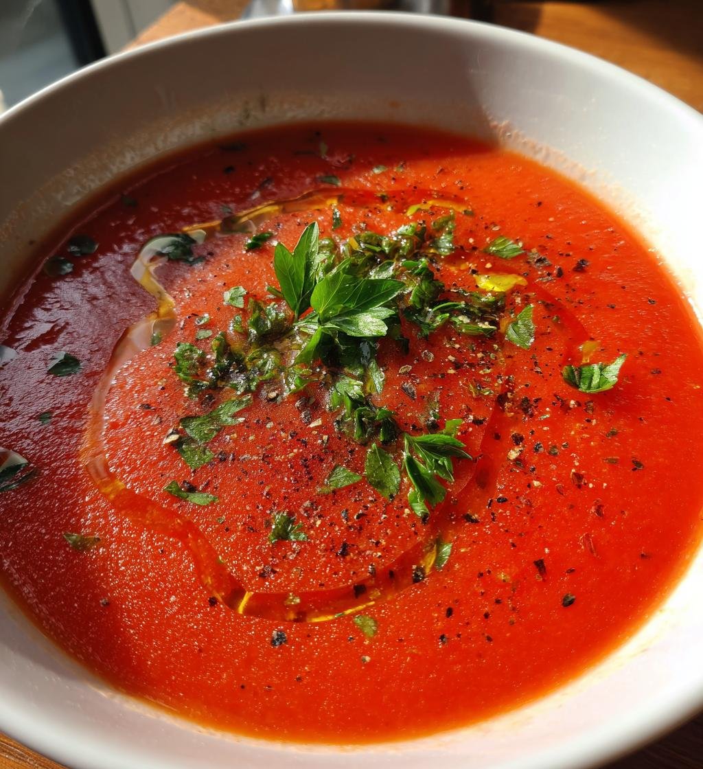 Healthy Heart-Healthy Olive & Tomato Soup
