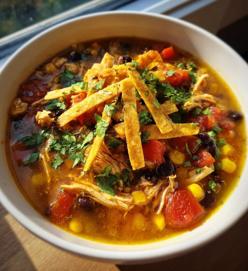 Hearty 30-Minute Healthy Homemade Chicken Tortilla Veggie Soup Perfection 4 Healthy Homemade Chicken Tortilla Veggie Soup - detail 1