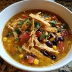 Healthy Homemade Chicken Tortilla Veggie Soup