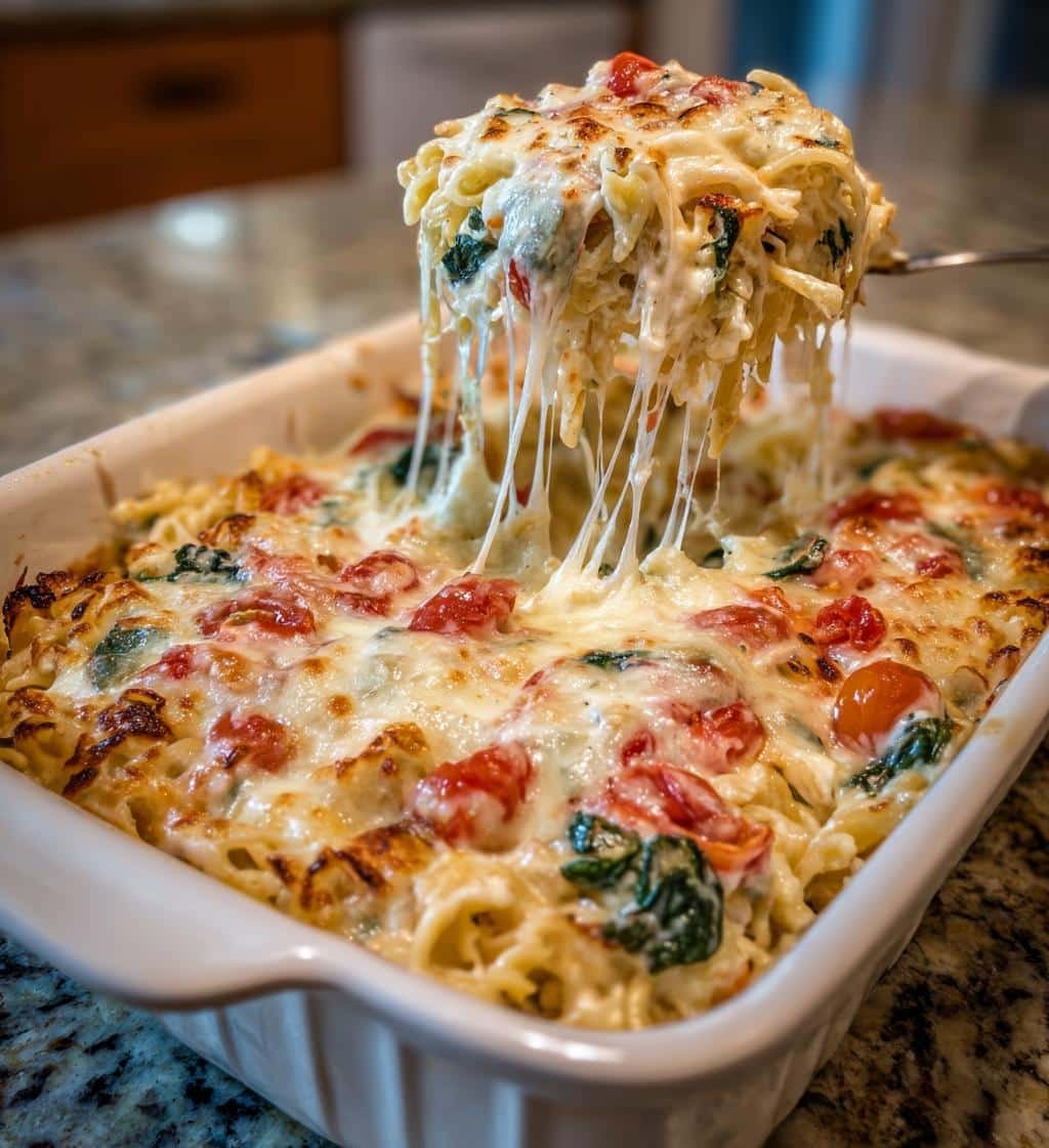 Healthy Homemade Cottage Cheese Alfredo Casserole