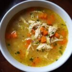 Healthy Homemade Whole Chicken Stock Soup
