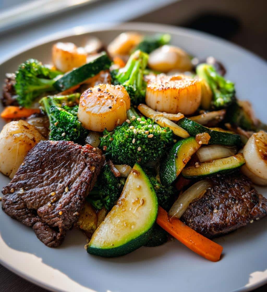 25-Minute Healthy Homemade Steak and Scallop Hibachi Crush Cravings 4 Healthy Homemade steak and scallop hibachi - detail 1