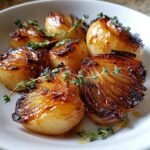 Healthy Honey Garlic Roasted Onions