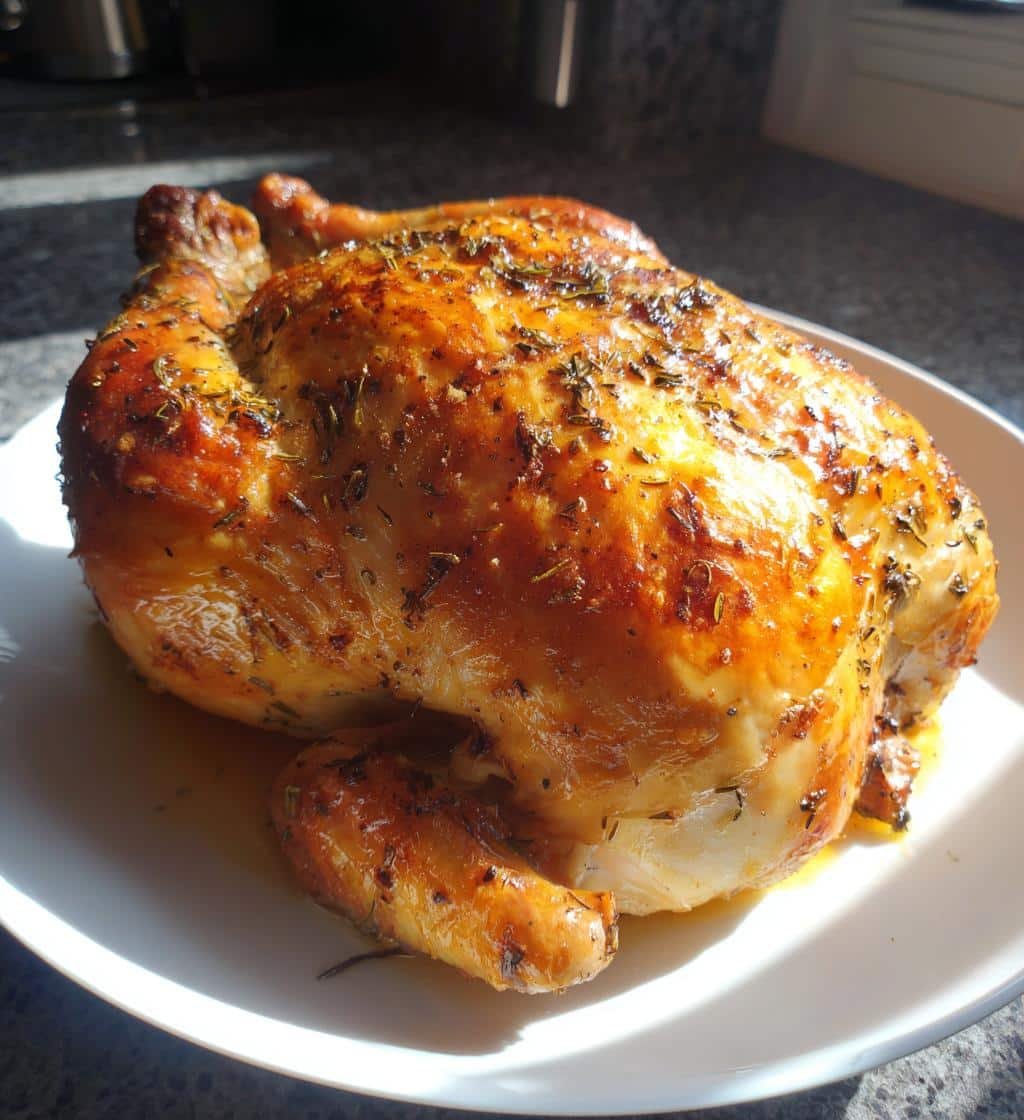 Healthy Juicy 6-Ingredient Crockpot Whole Chicken - detail 1