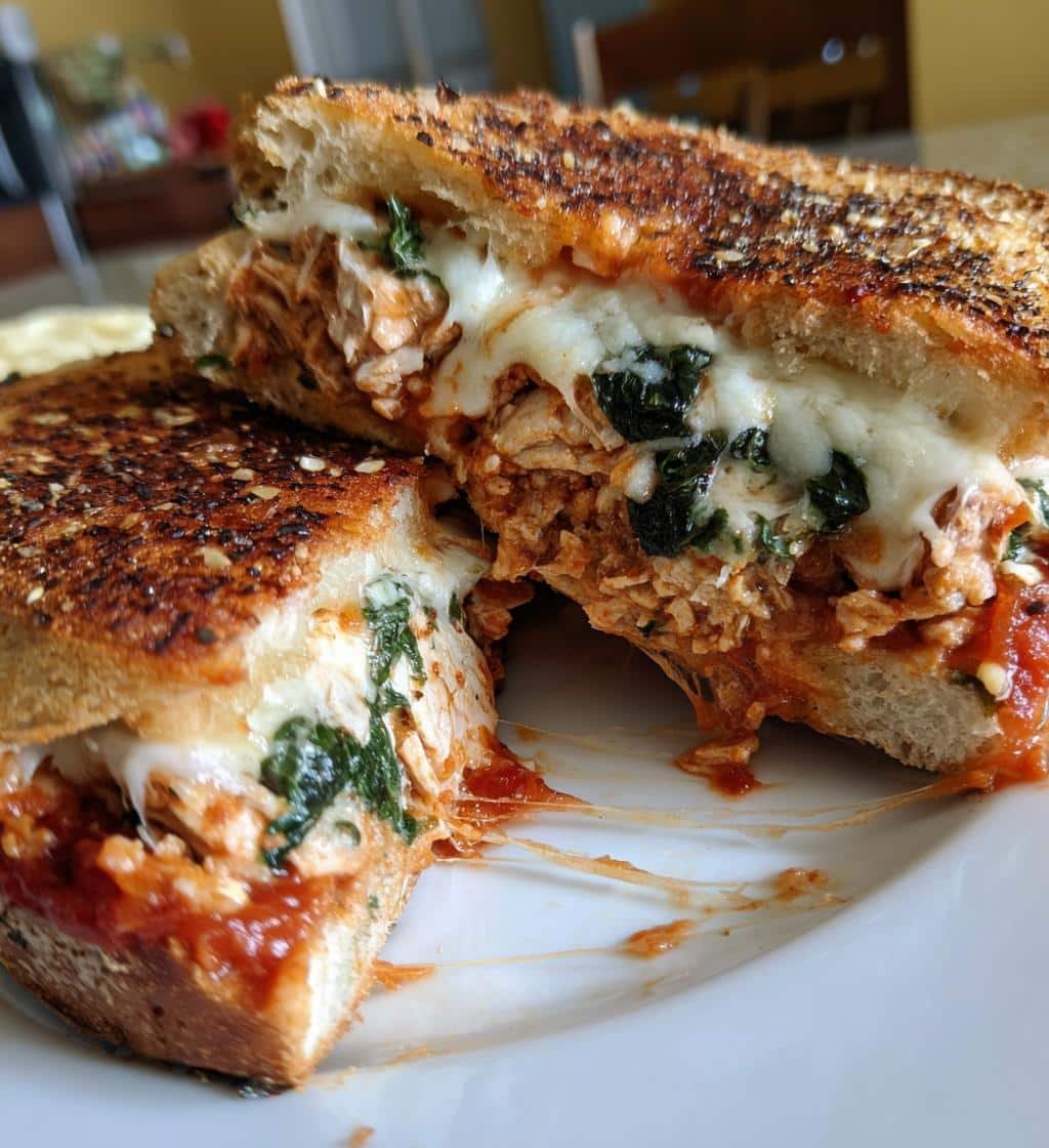 Healthy Lasagna Stuffed Garlic Bread