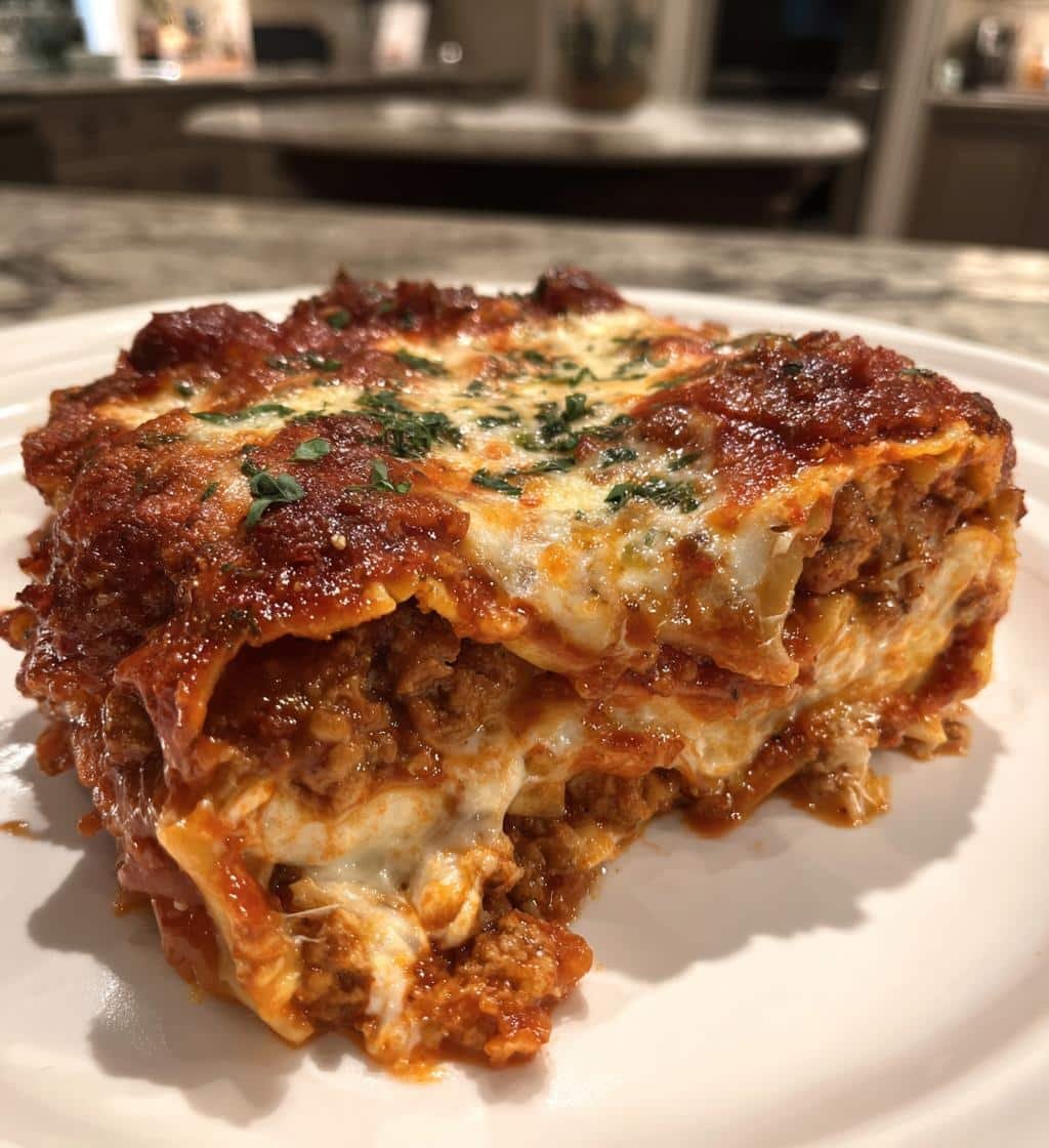 Healthy Lasagna with Ricotta & Parmesan - detail 1