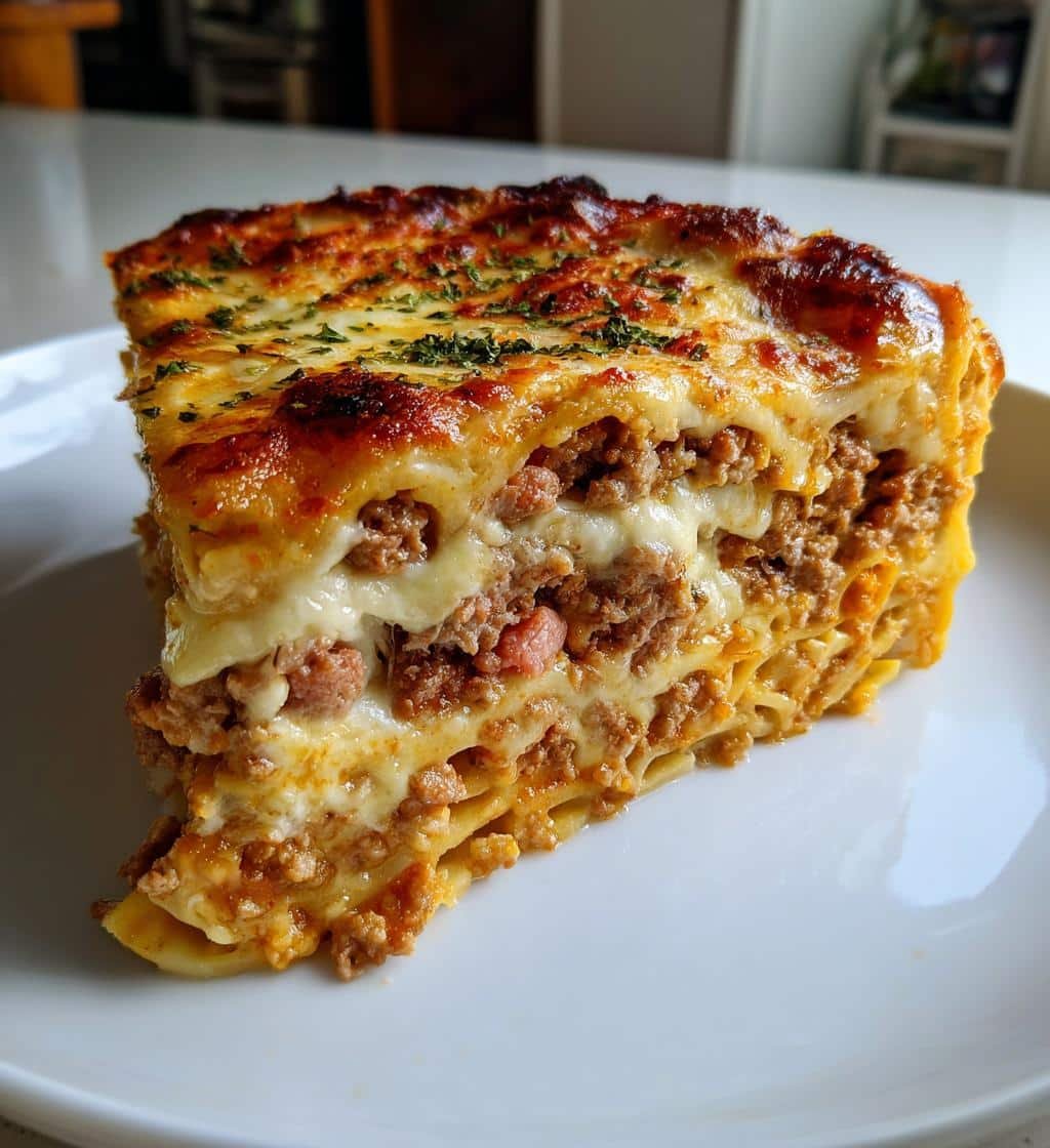 Healthy Lasagna with Roasted Garlic Bechamel