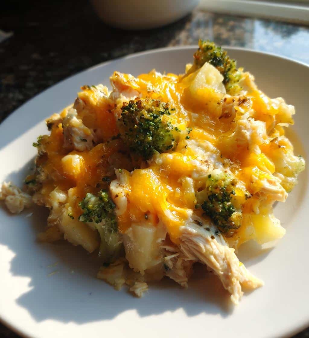 Healthy Loaded Cheesy Chicken Potato Casserole - detail 1
