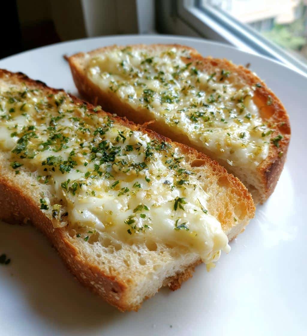 Healthy Low-Calorie Cheesy Garlic Bread