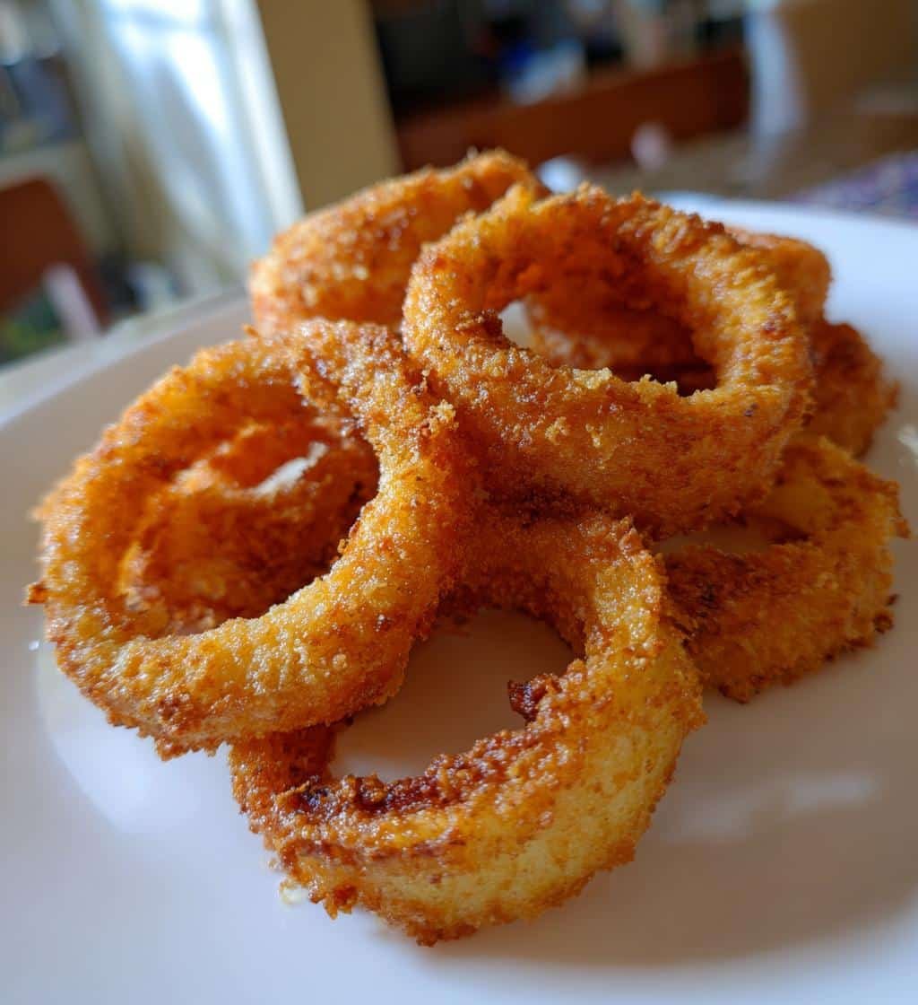 Healthy Low-Carb Onion Rings (Cottage Cheese Coating)