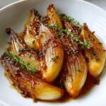 Healthy Maple Glazed Roasted Onions