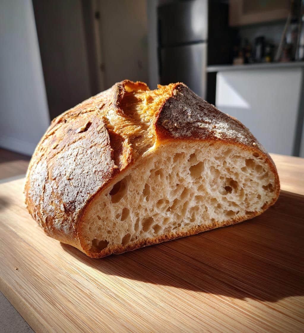 Healthy No-Knead Einkorn Bread - detail 1