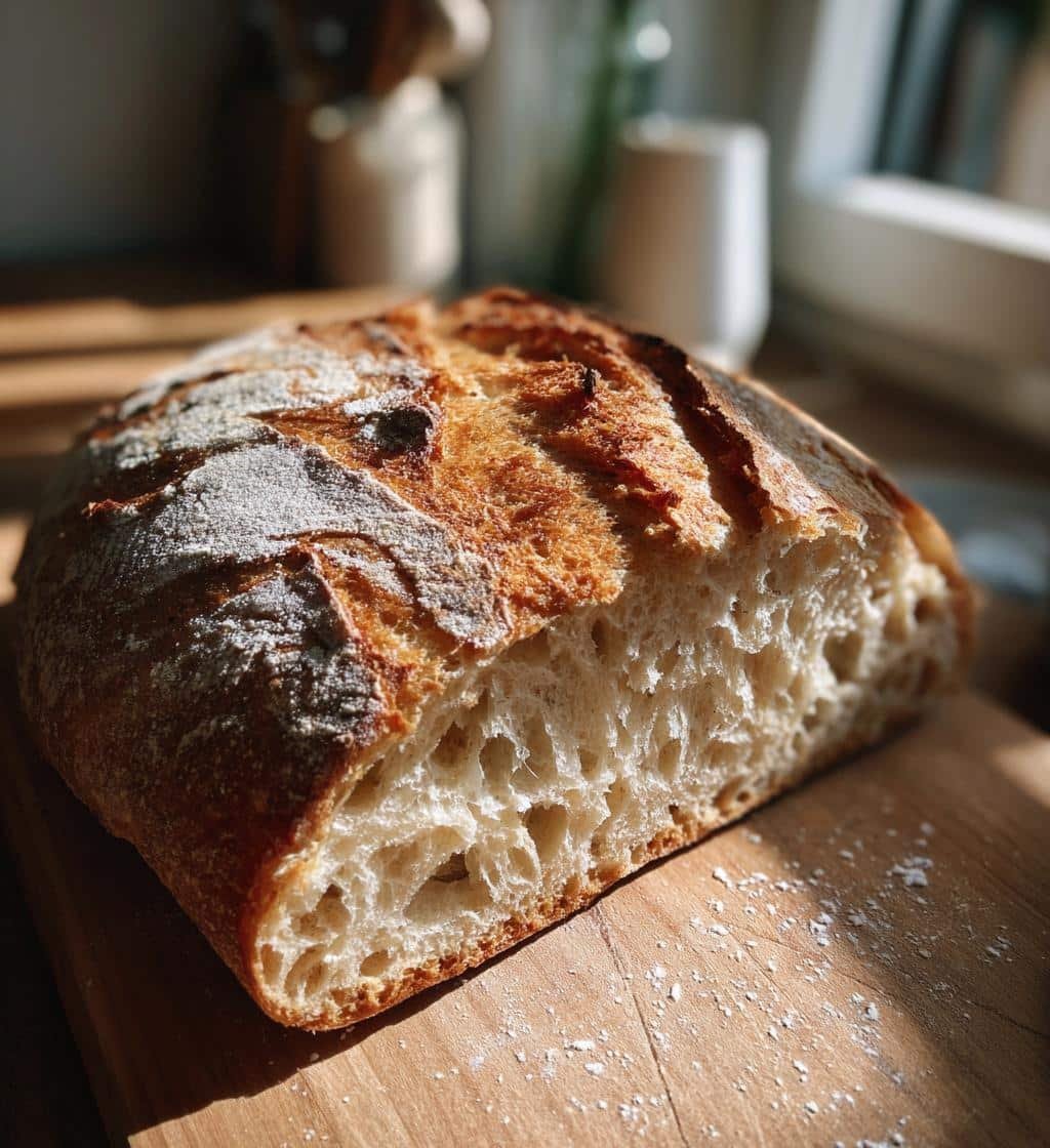 Healthy No-Knead Einkorn Bread