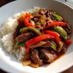 Healthy Pepper Steak Stir-Fry with Rice