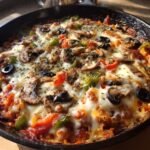 Healthy Pizza Beans Skillet Casserole