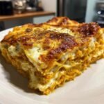 Healthy Pumpkin Alfredo Lasagna