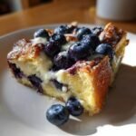 Healthy Quick Blueberry Cream Cheese French Toast Casserole