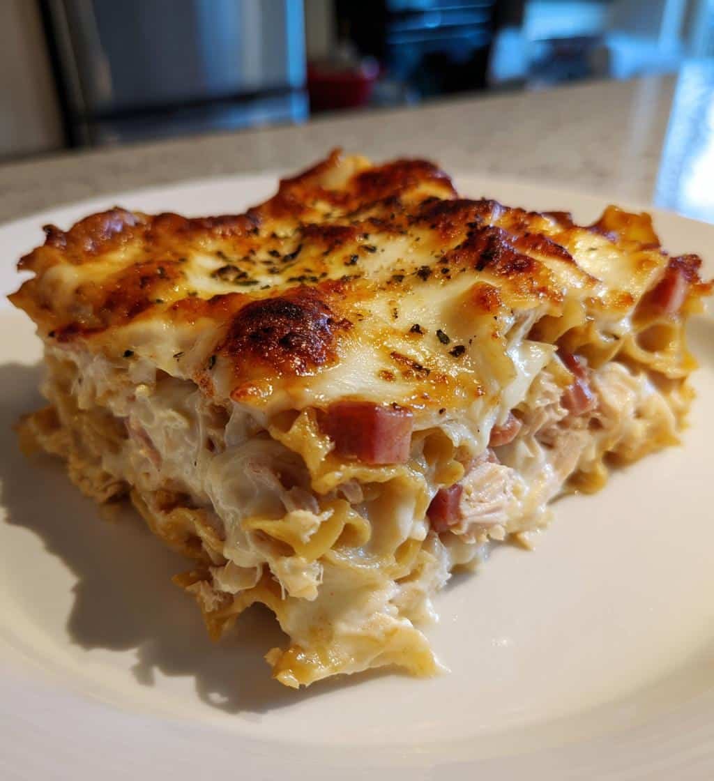 Healthy Quick Chicken Cordon Bleu Lasagna - detail 1