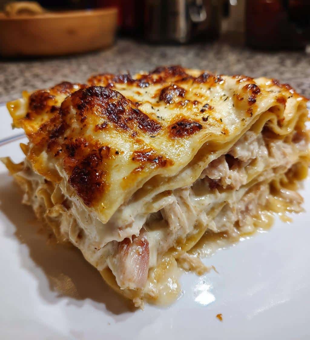 Healthy Quick Chicken Cordon Bleu Lasagna
