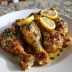 Healthy Quick Crockpot Herb Lemon Garlic Drumsticks
