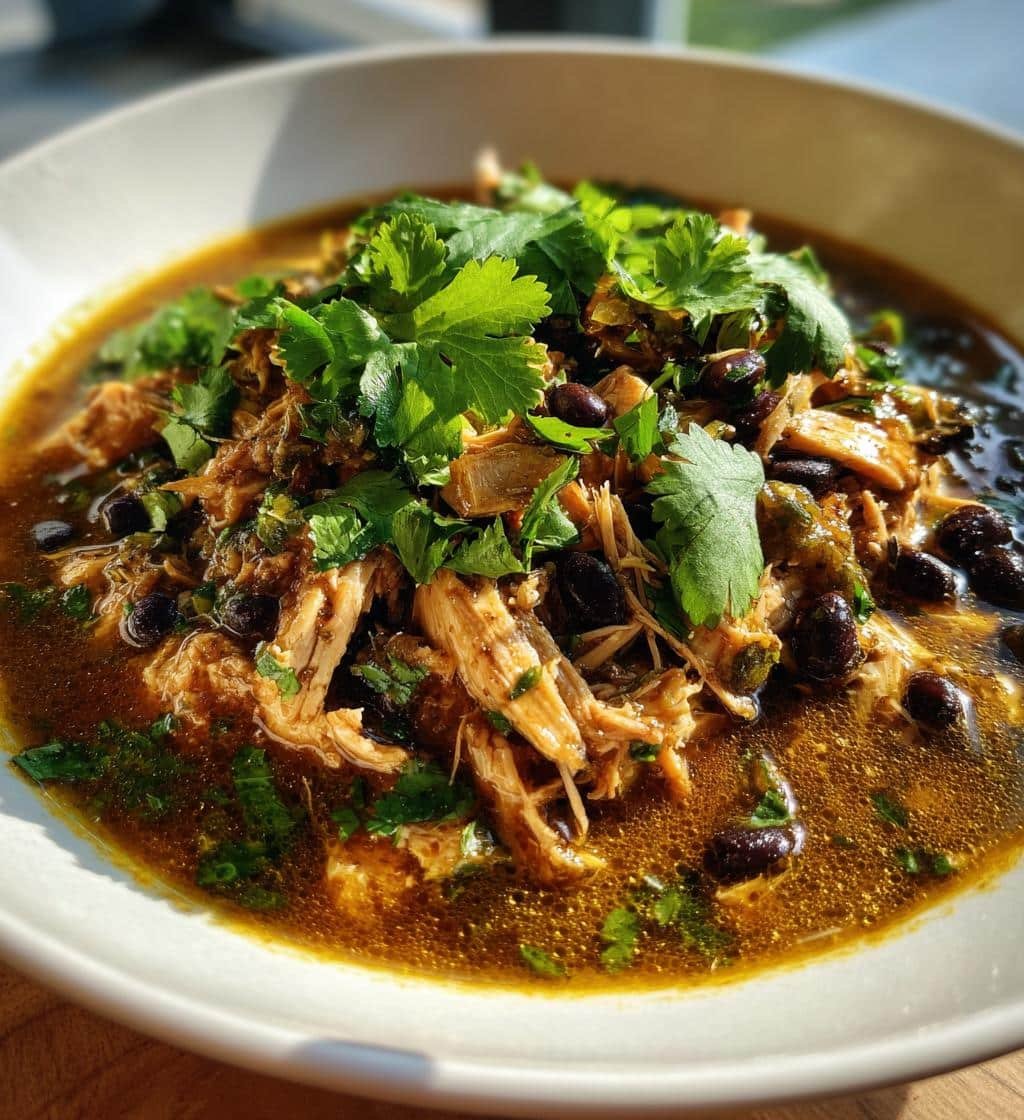 Healthy Quick Crockpot Lime Cilantro Chicken & Black Beans in 6 Hours 4 Healthy Quick Crockpot Lime Cilantro Chicken & Black Beans - detail 1