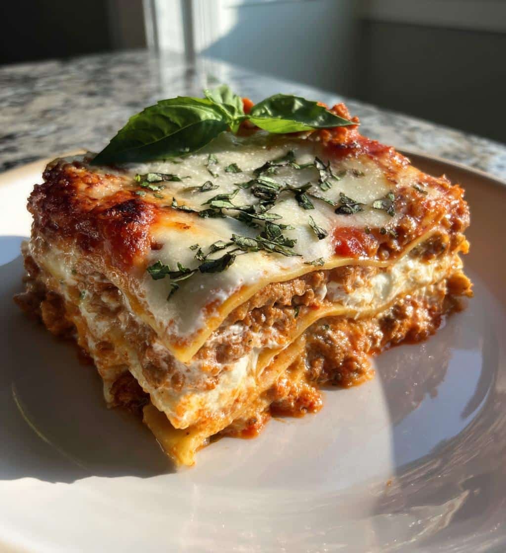 Healthy Quick Smoked Mozzarella Lasagna