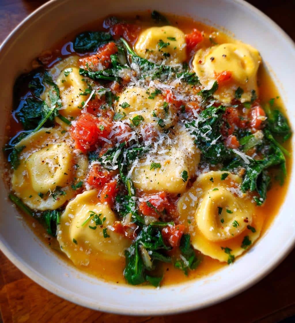 Healthy Ravioli Soup