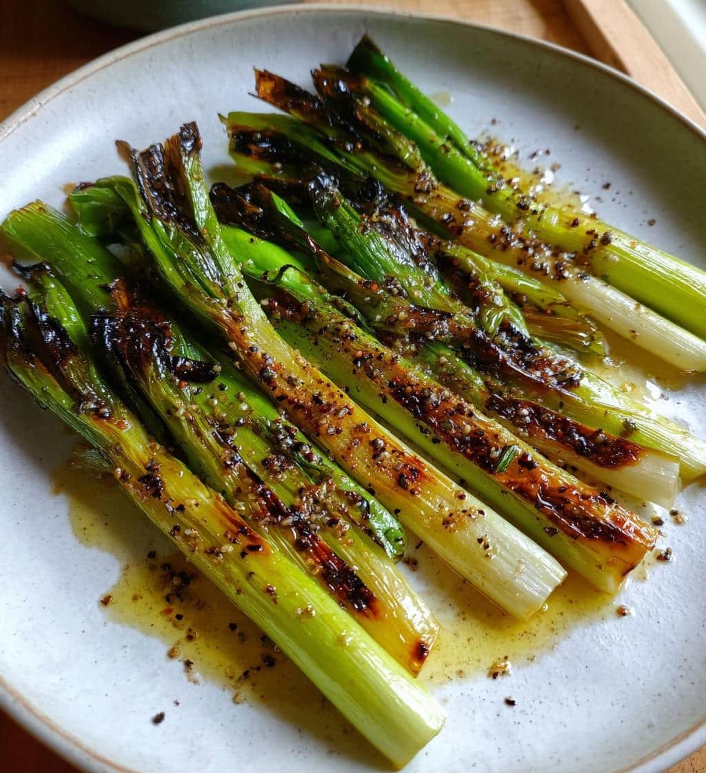 Healthy Roasted Spring Onions