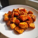 Healthy Roasted Sweet Potatoes with Berbere Spice