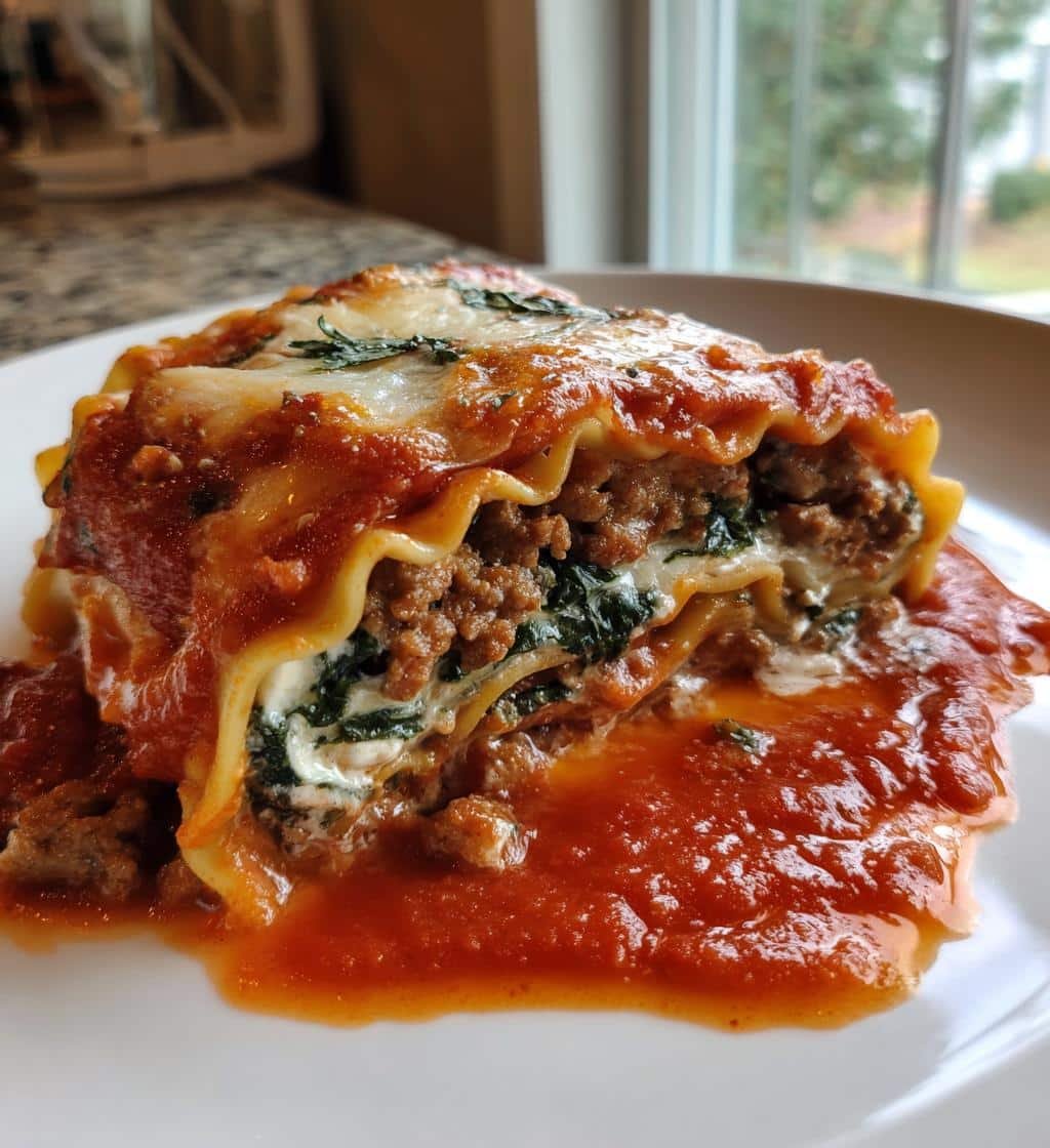 Healthy Sausage Lasagna Roll-Ups - detail 1