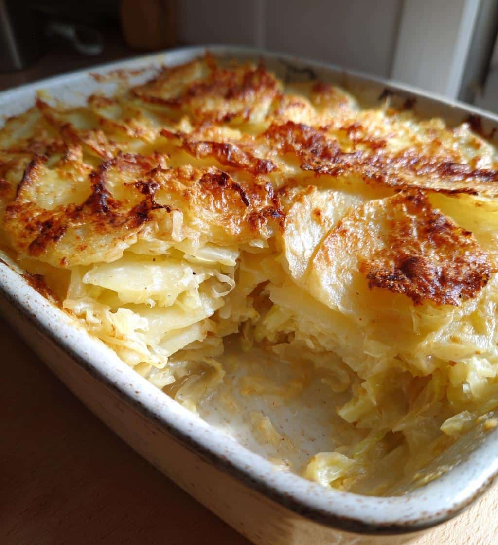 Incredibly Healthy Scalloped Potato Cabbage Casserole (Vegan) 4 Healthy Scalloped Potato Cabbage Casserole (Vegan) - detail 1