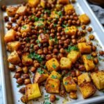 Healthy Sheet Pan Sweet Potatoes & Chickpeas
