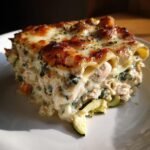 Healthy Slow Cooker White Chicken Lasagna