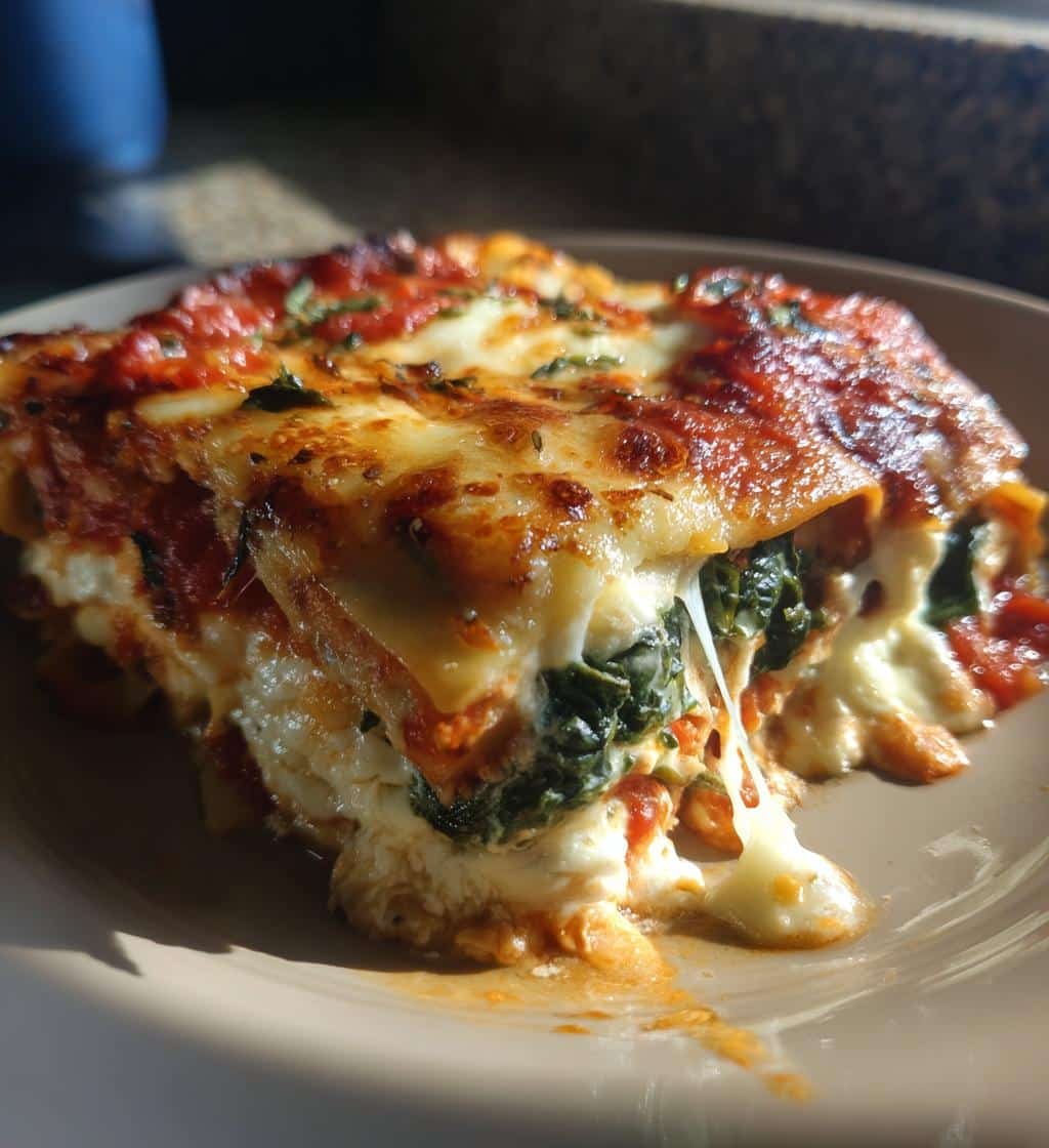 Healthy Smoked Mozzarella Lasagna