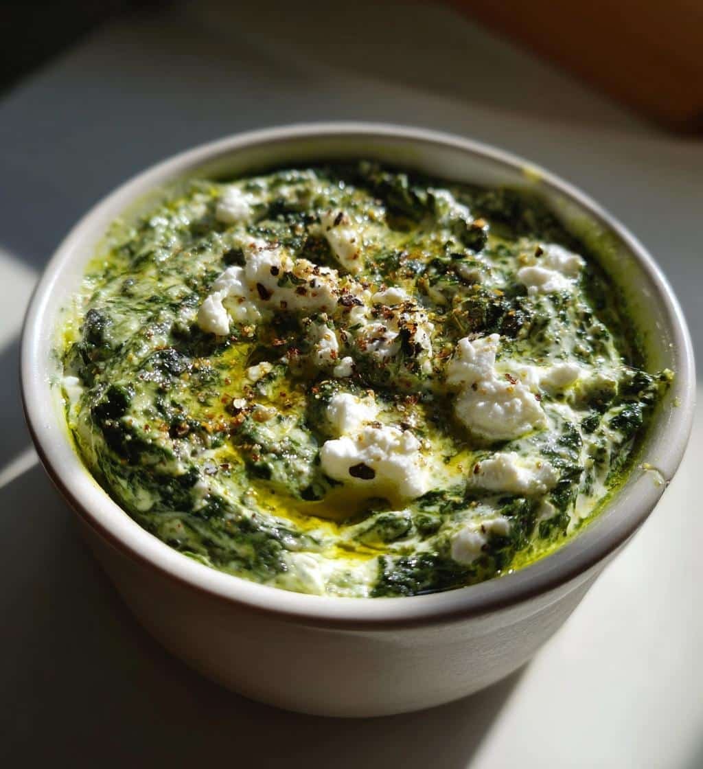 Healthy Spinach Feta Yogurt Dip