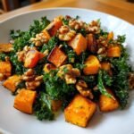 Healthy Sweet Potato & Kale Warm Salad