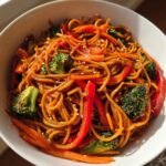 Healthy Sweet Potato Noodles Stir-Fry