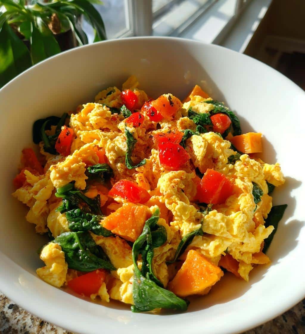 Healthy Sweet Potato Scramble Breakfast Bowl - detail 1