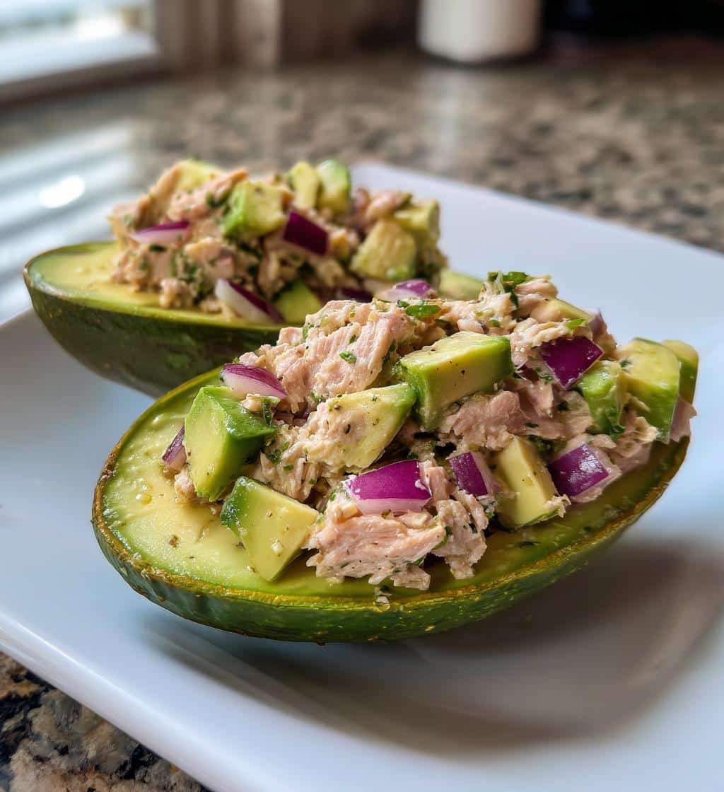 Healthy Tuna Stuffed Avocado Salad - detail 1