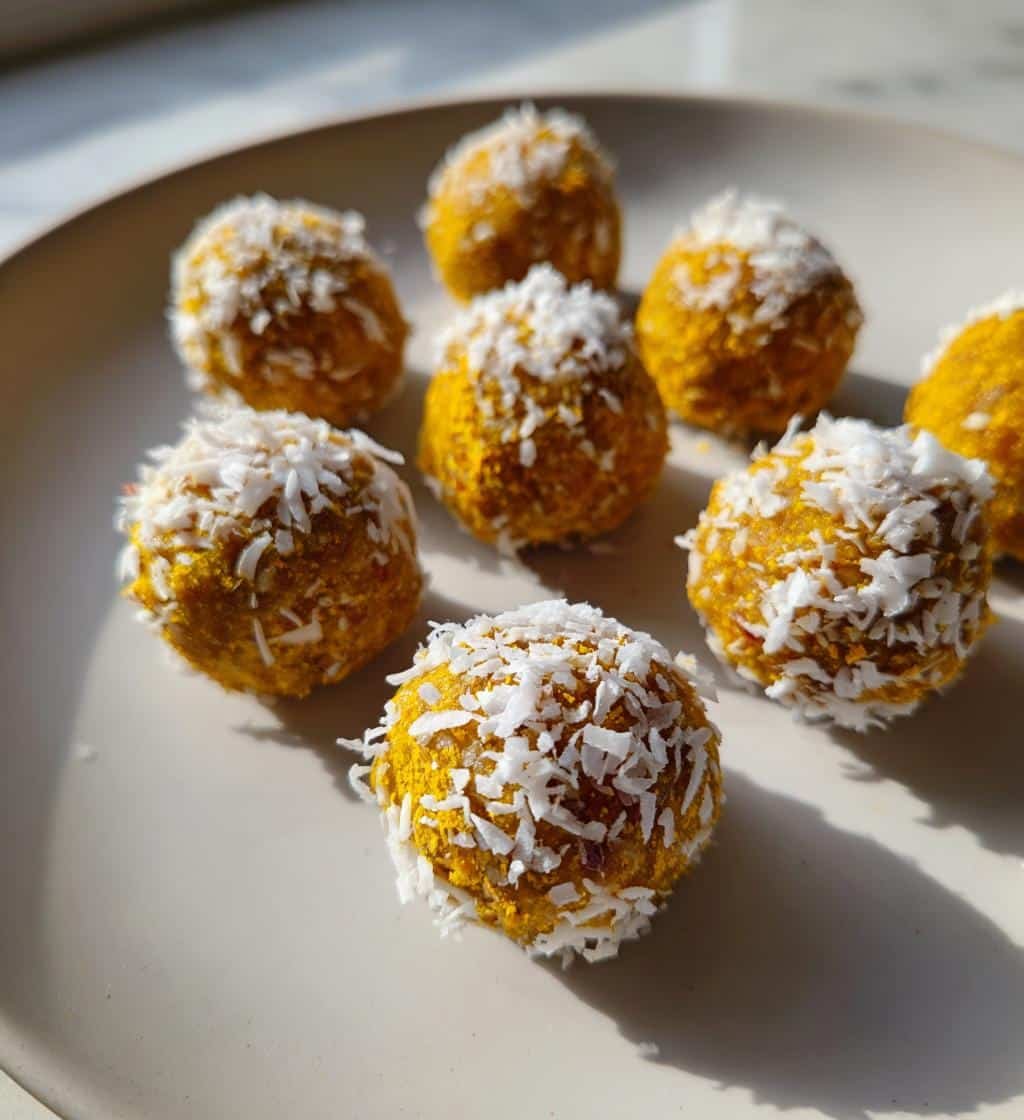 5-Minute Healthy Turmeric Golden Milk Date Bites You'll Crave 4 Healthy Turmeric Golden Milk Date Bites - detail 1