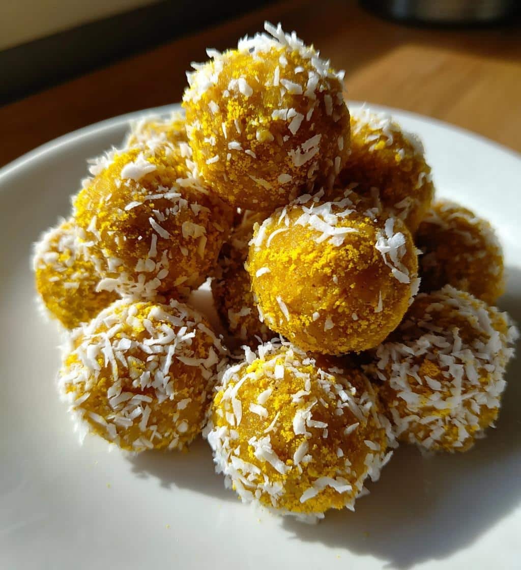 Healthy Turmeric Golden Milk Date Bites