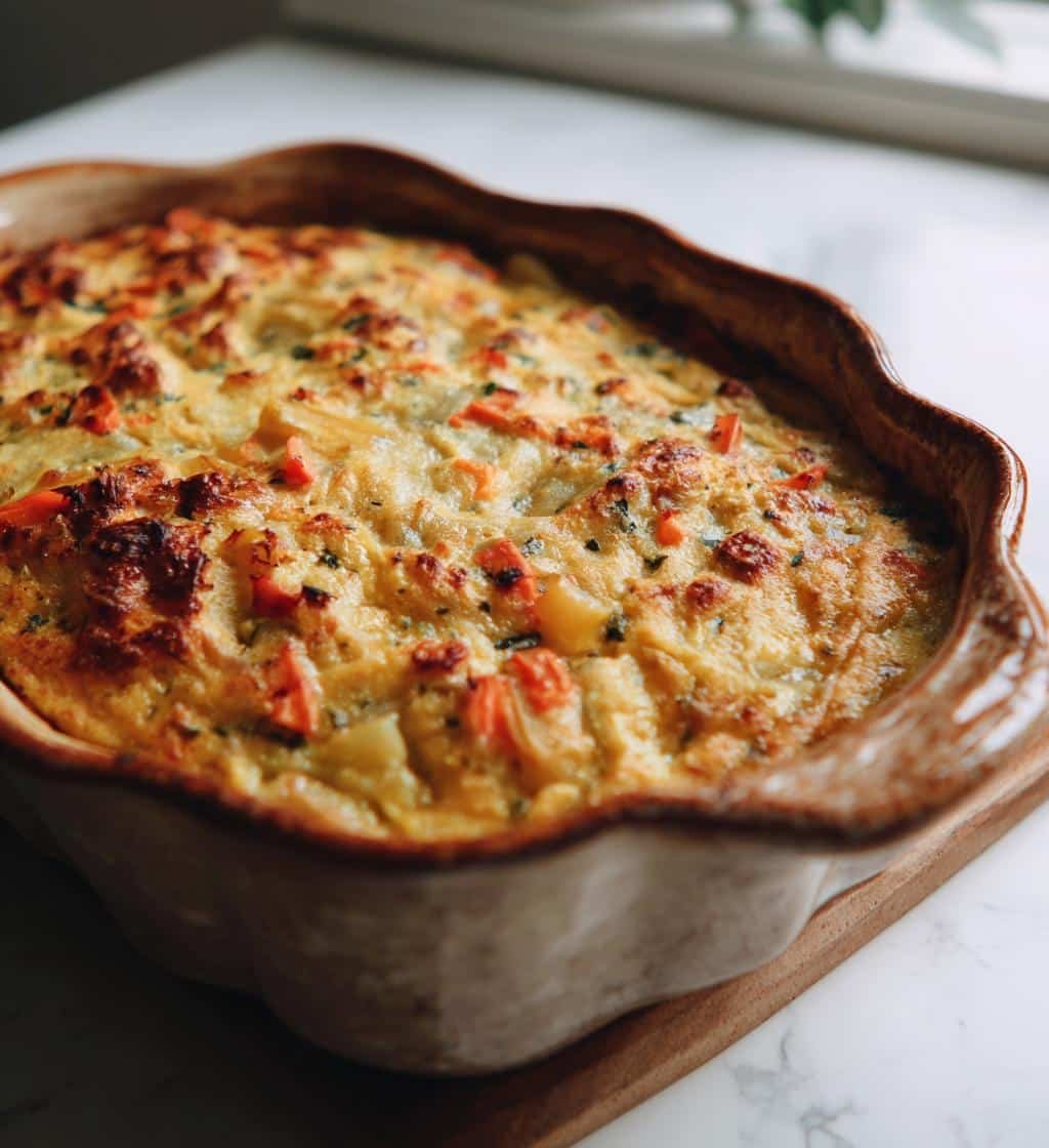 Healthy Vegan Salsa Verde White Bean Casserole - detail 1