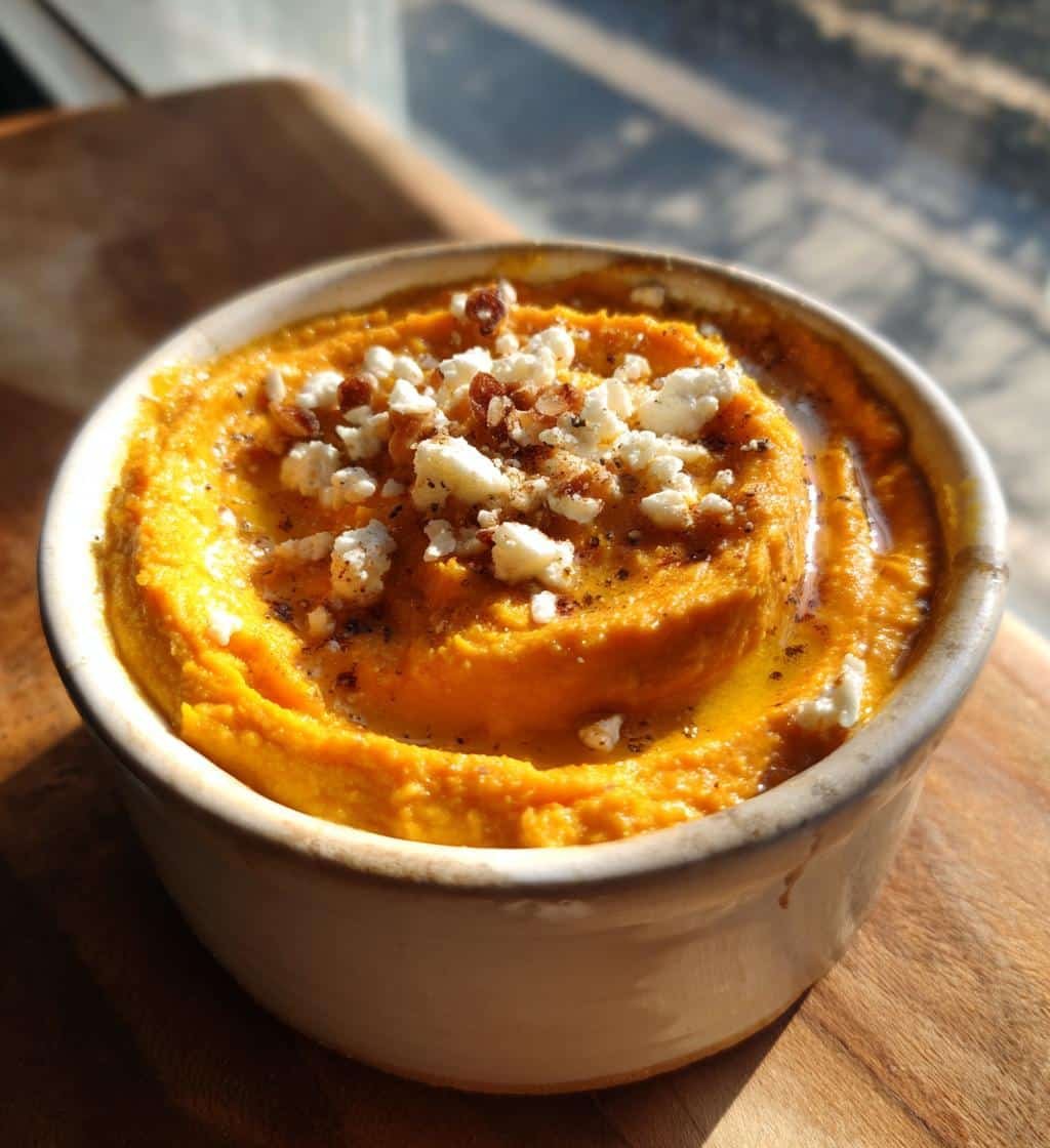 Healthy Whipped Butternut Squash Feta Dip