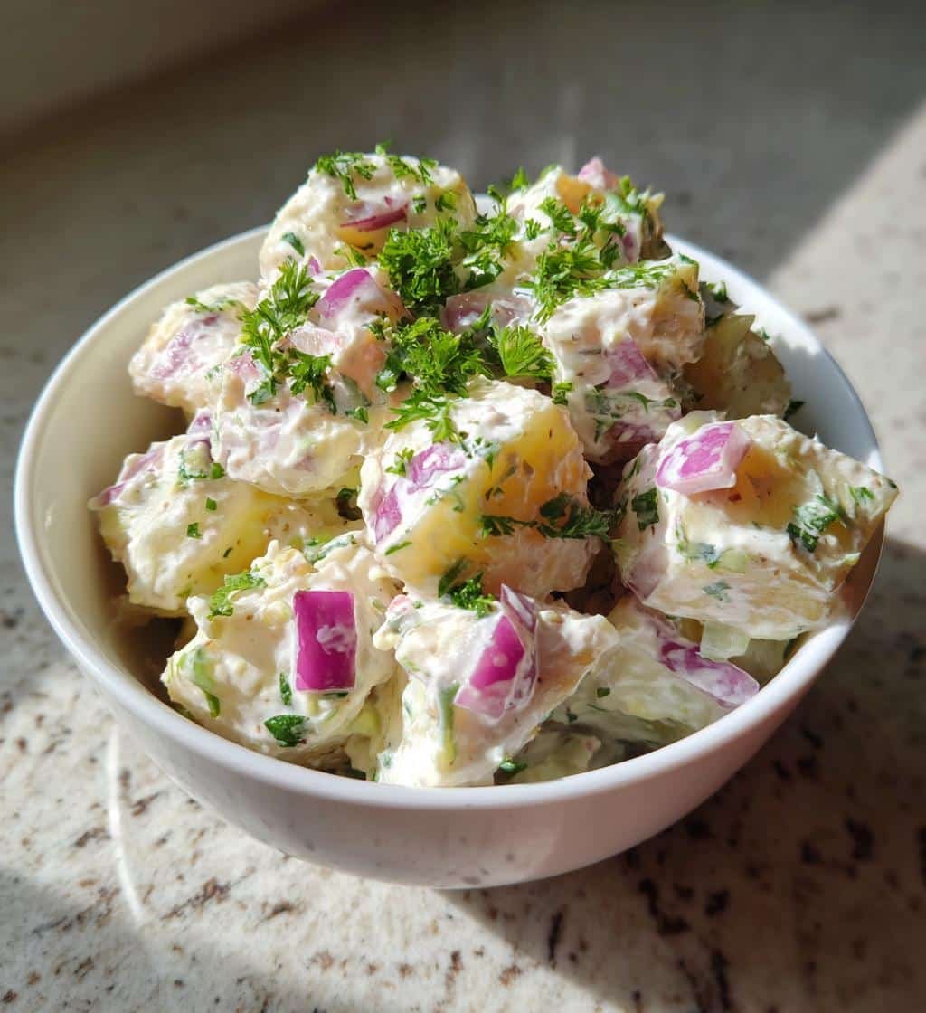 Healthy best potato salad