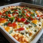 Healthy veggie pizza dip