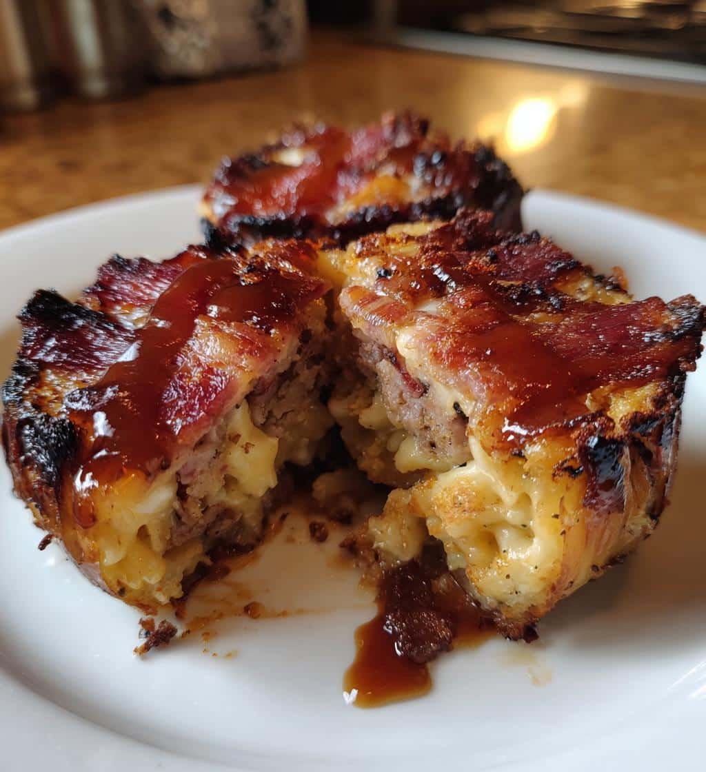 Loaded Bacon Mac Cheeseburger Stuffed Onion Bombs - detail 1