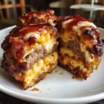 Loaded Bacon Mac Cheeseburger Stuffed Onion Bombs