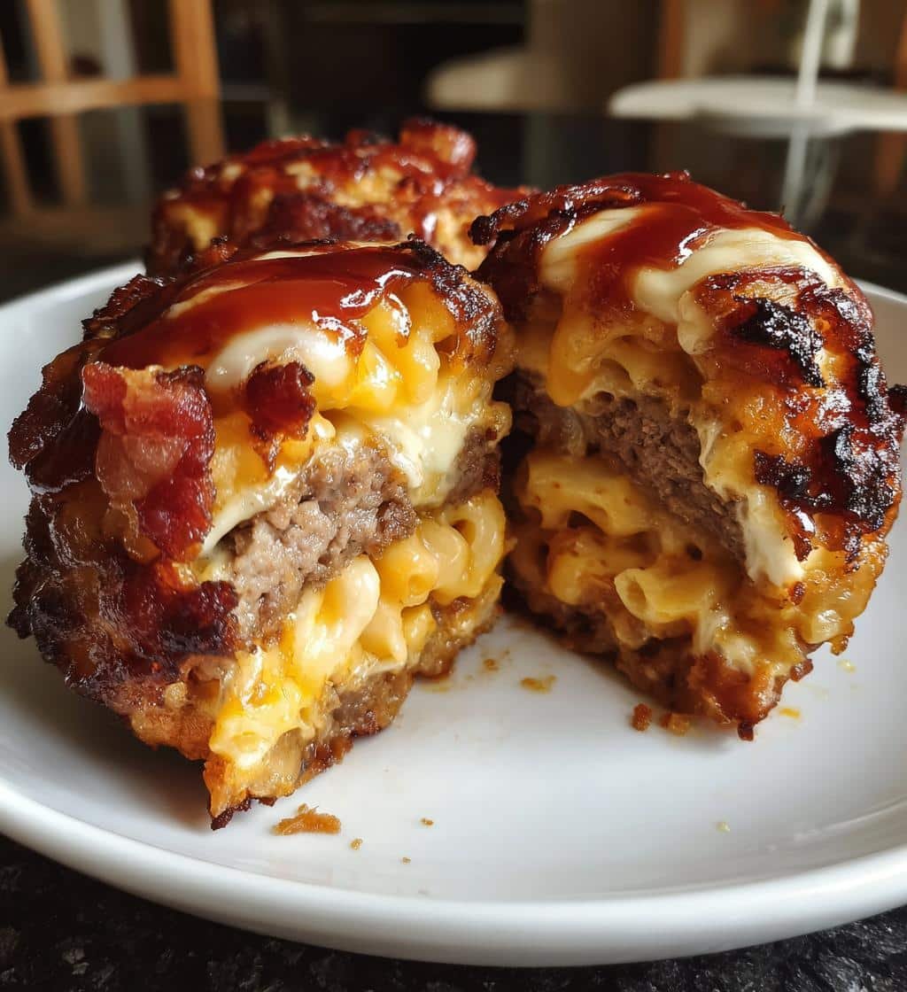 Loaded Bacon Mac Cheeseburger Stuffed Onion Bombs