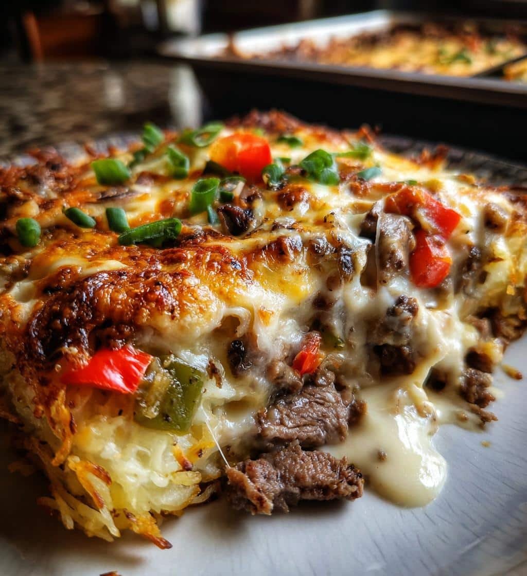 Savory Philly Cheesesteak Casserole - 1 Epic Comfort Meal 4 Philly Cheesesteak Casserole - detail 1